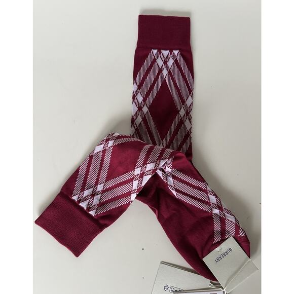 Burberry 3 Bar Socks Ripple/White L (11-12 US / 41-42 Euro) 8079927 NWT $140 - Picture 5 of 9